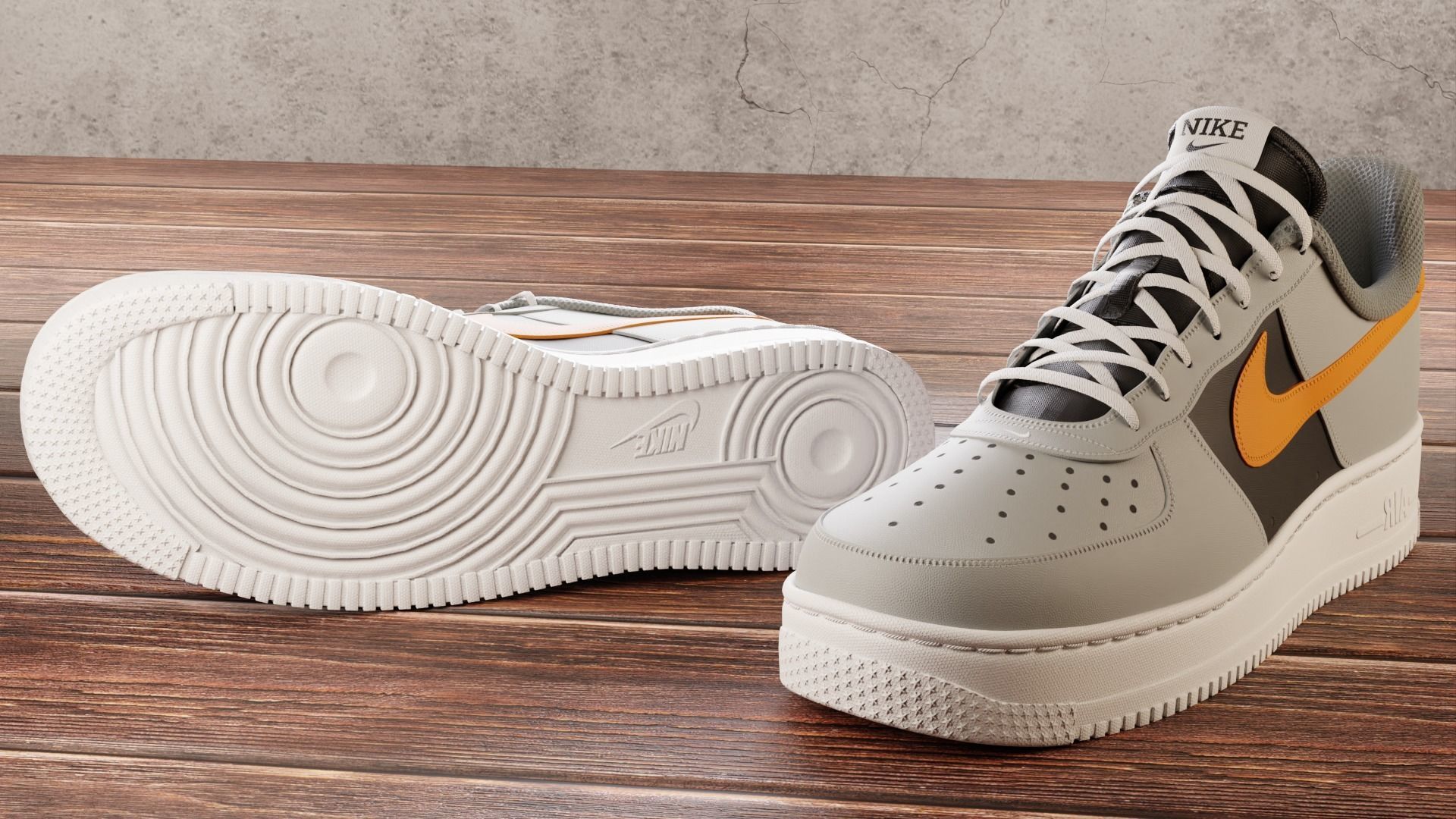 Air Force 1 14 Pieces 3D Model Collection_25