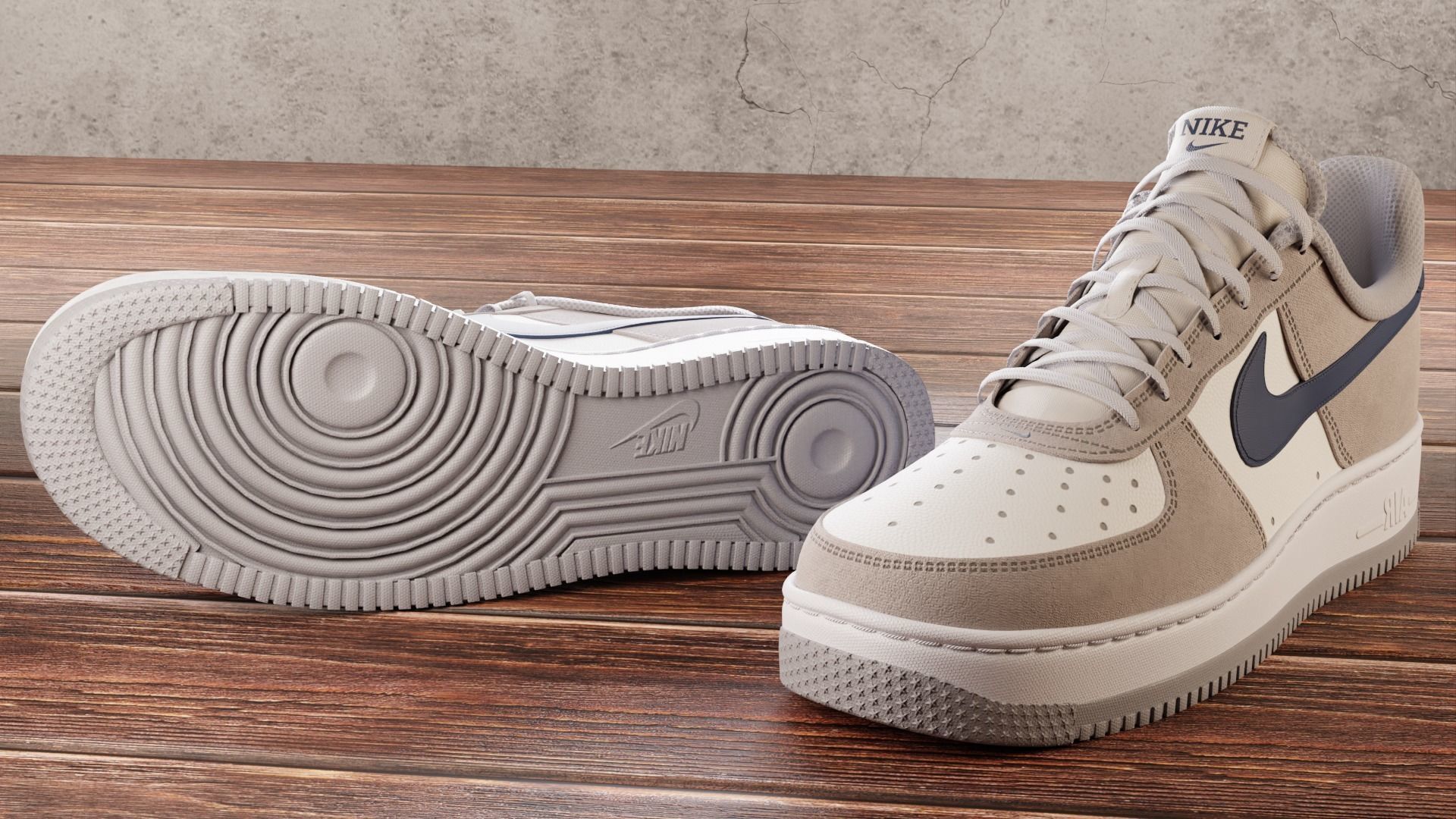 Air Force 1 14 Pieces 3D Model Collection_17