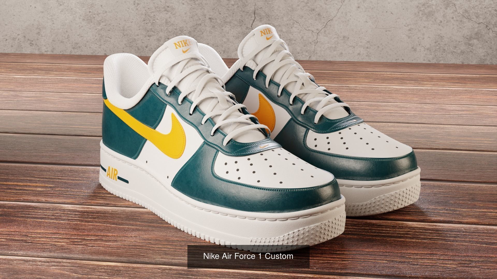 Air Force 1 14 Pieces 3D Model Collection_1