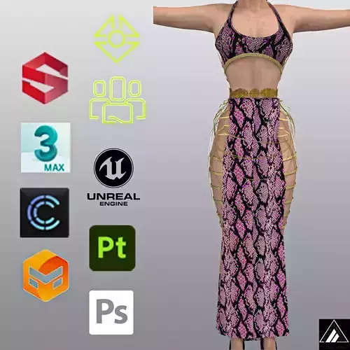 Description Low-poly 3D model
