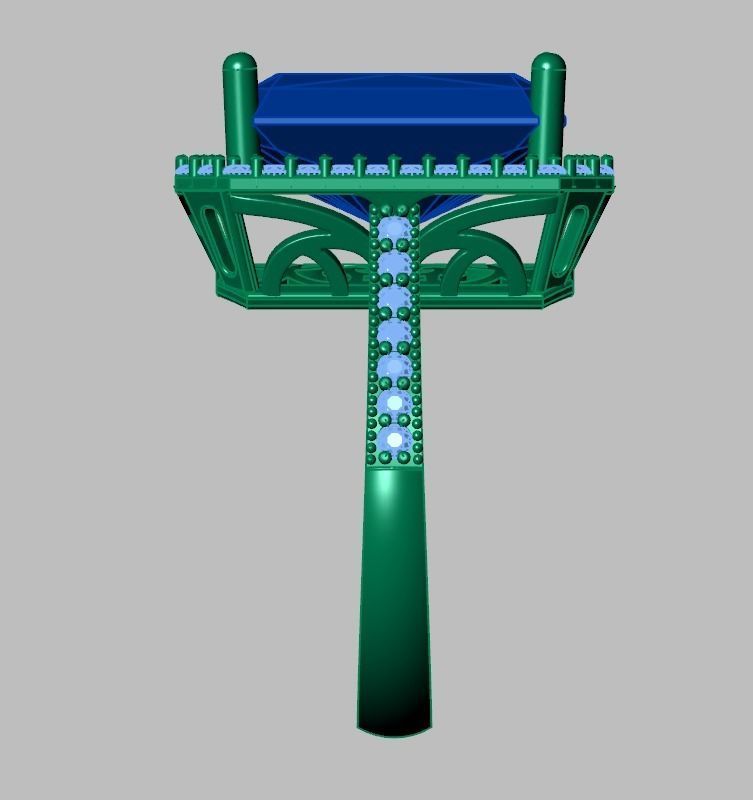 Diamond ring 0274 3D printable model15 3D print model_14