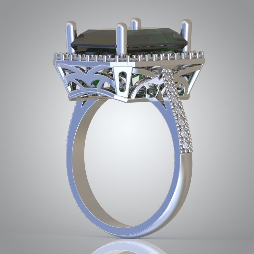 Diamond ring 0274 3D printable model15 3D print model_7