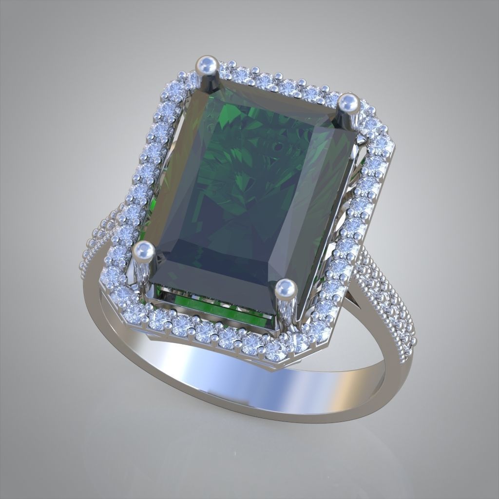 Diamond ring 0274 3D printable model15 3D print model_3