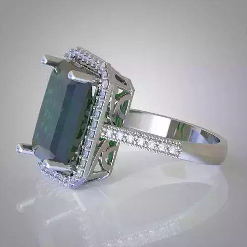 Diamond ring 0274 3D printable model15