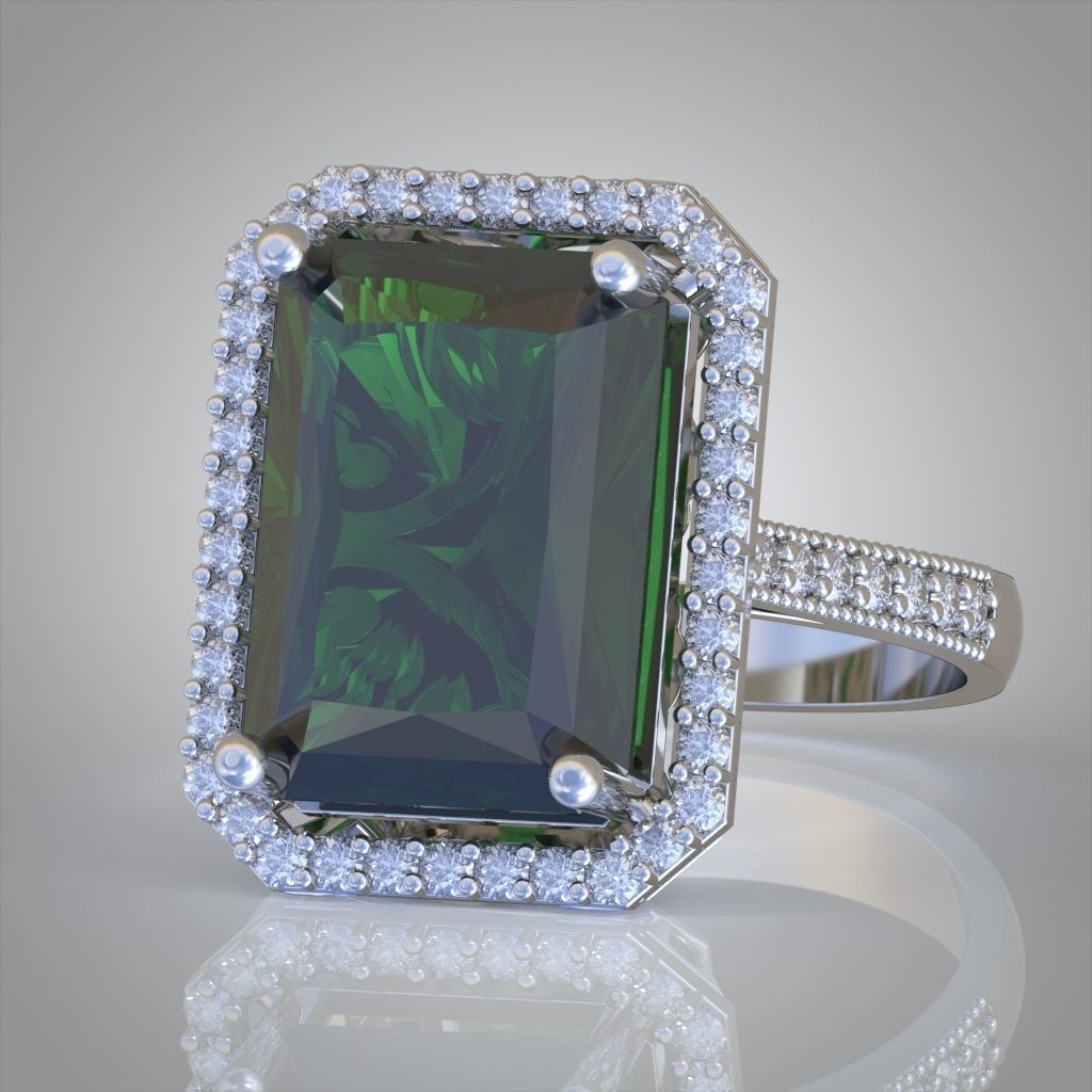 Diamond ring 0274 3D printable model15 3D print model_8