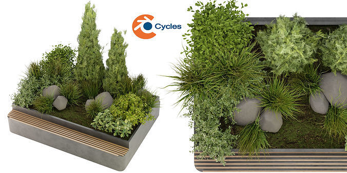 Collection plant vol 284 - blender model 3D model