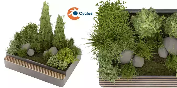 Collection plant vol 284 - blender model 3D model