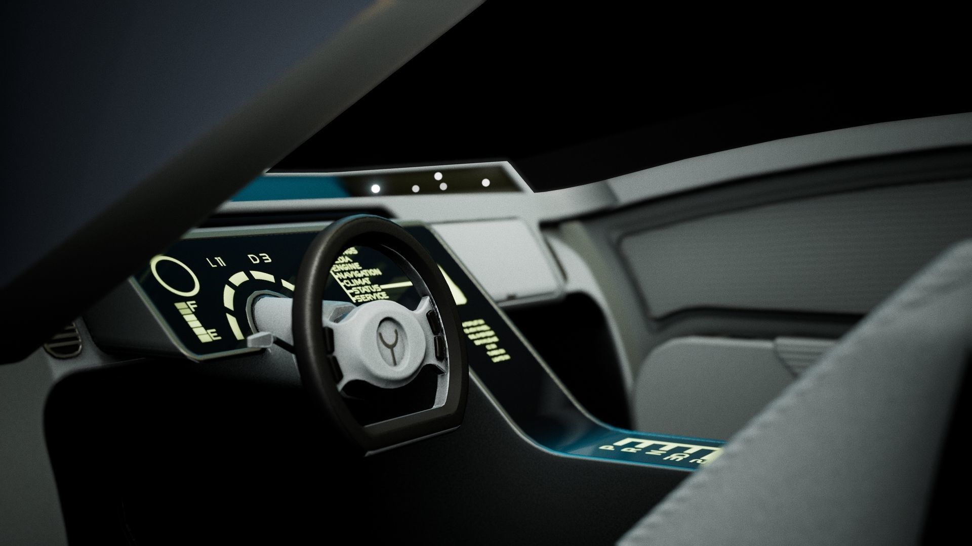 Sci-Fi Car 1 Low-poly 3D model_6