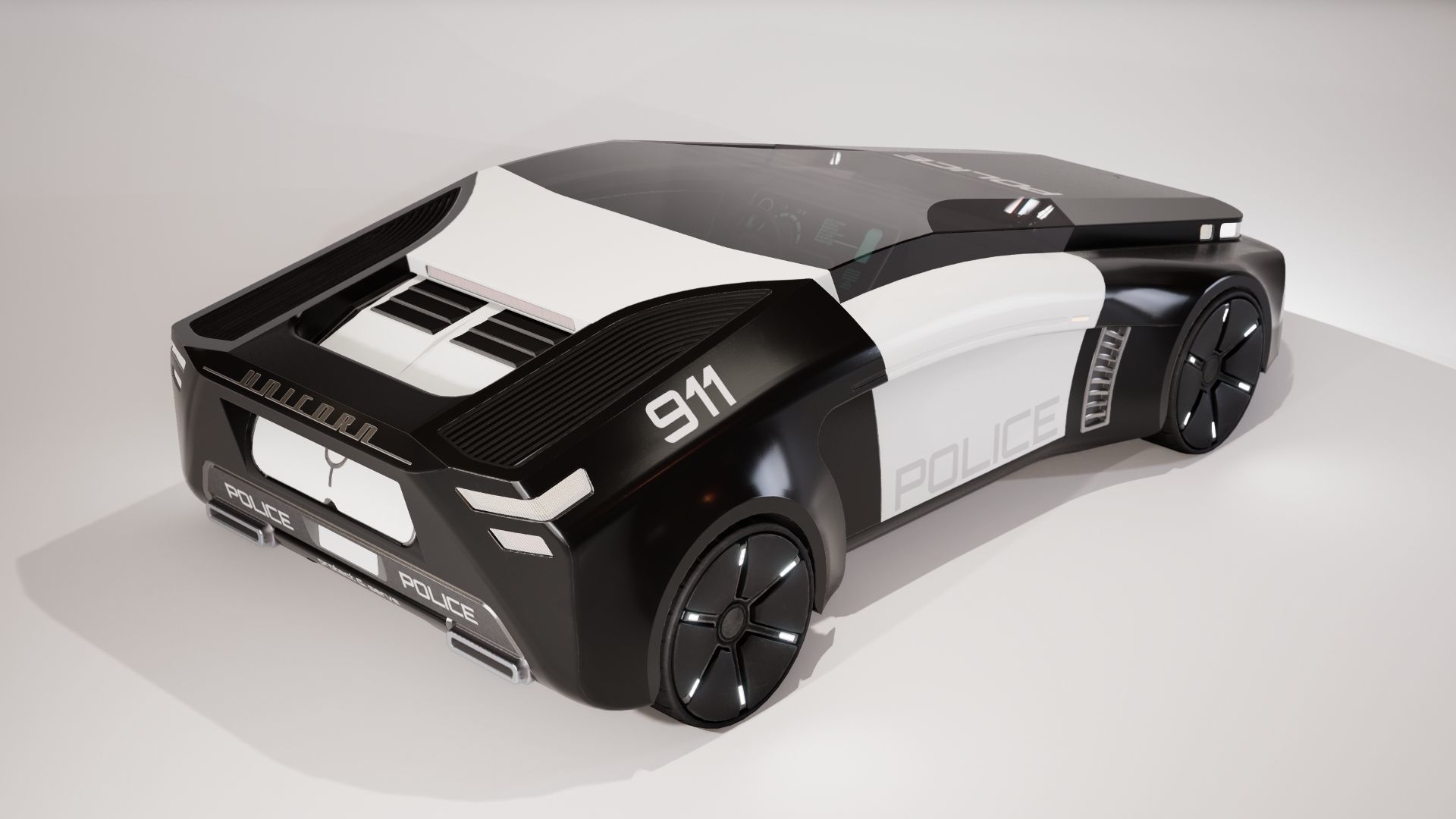 Sci-Fi Car 1 Low-poly 3D model_22