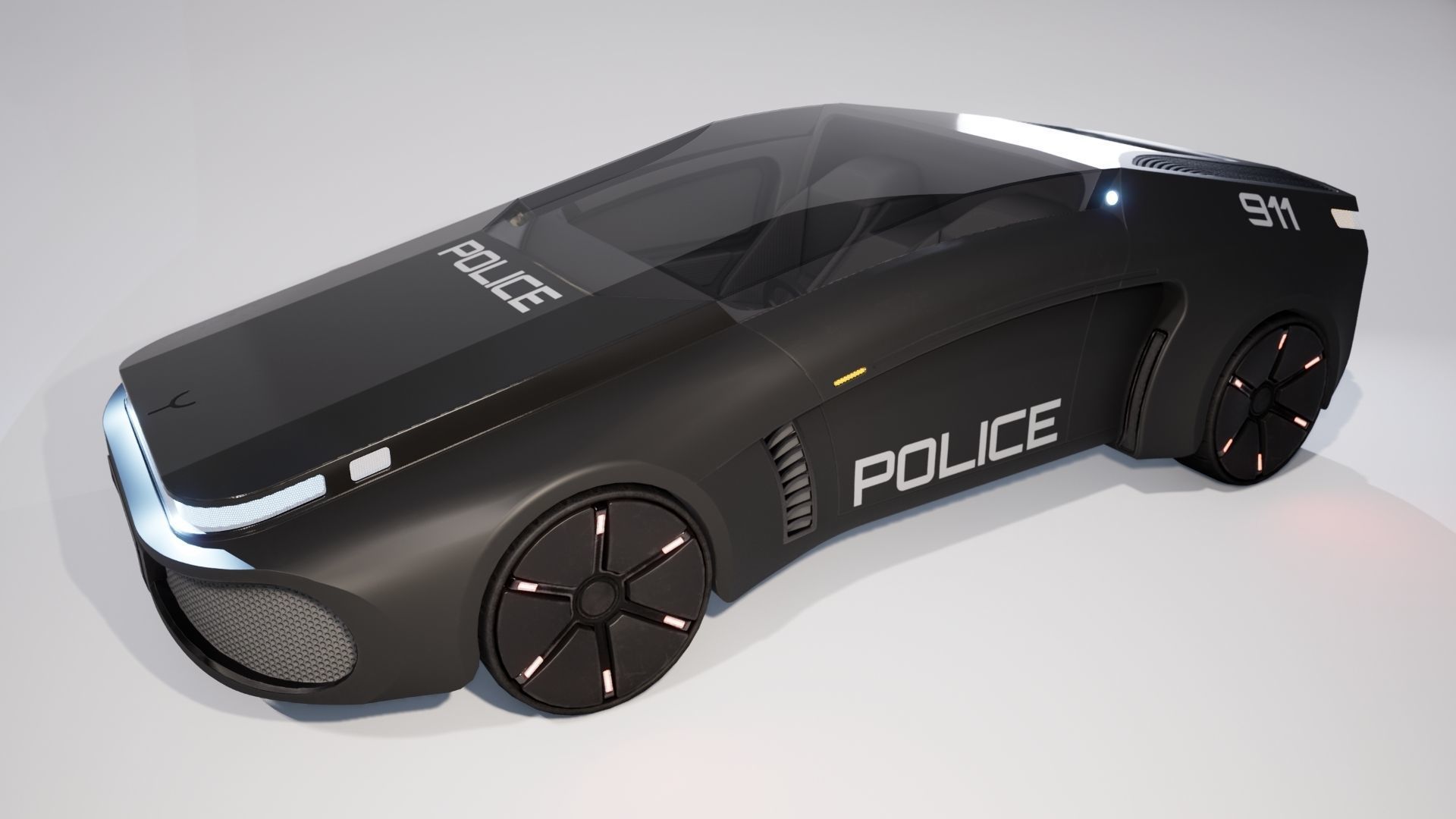 Sci-Fi Car 1 Low-poly 3D model_19