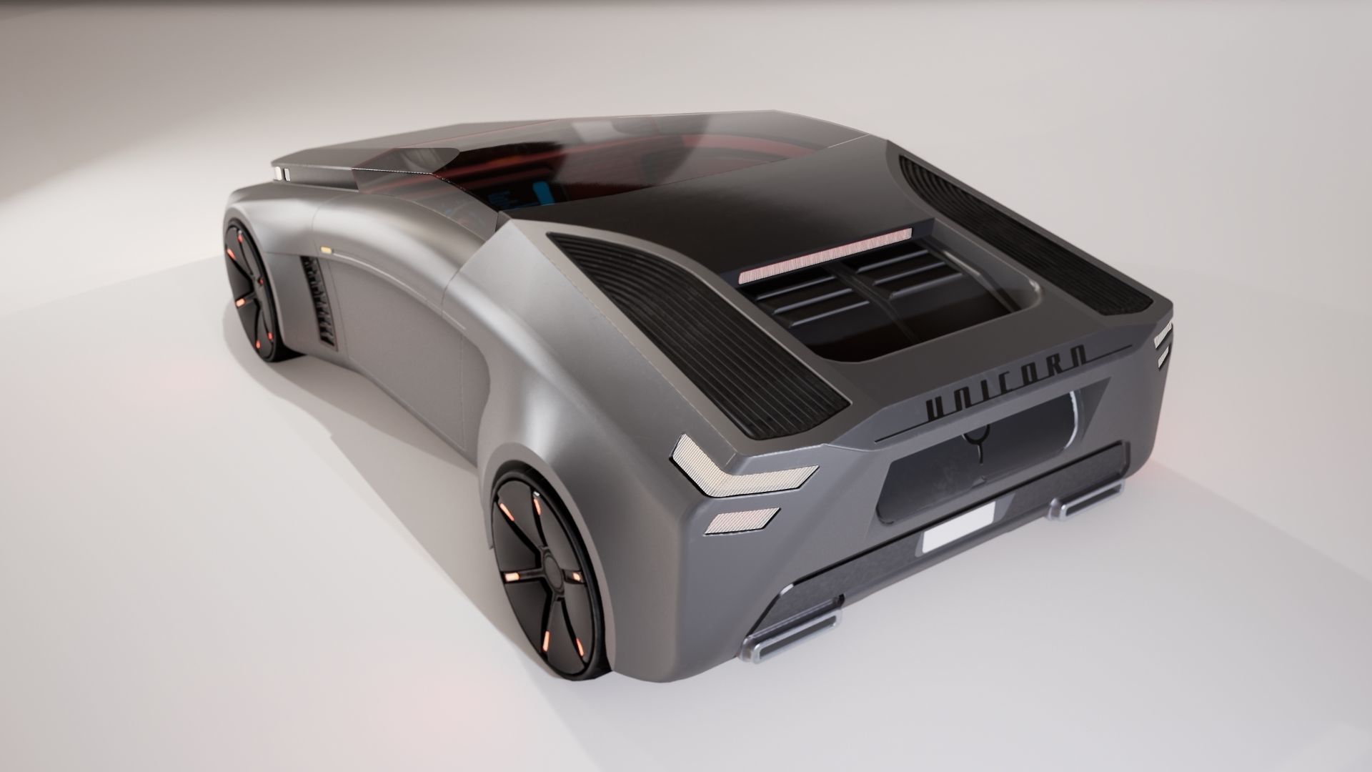 Sci-Fi Car 1 Low-poly 3D model_13