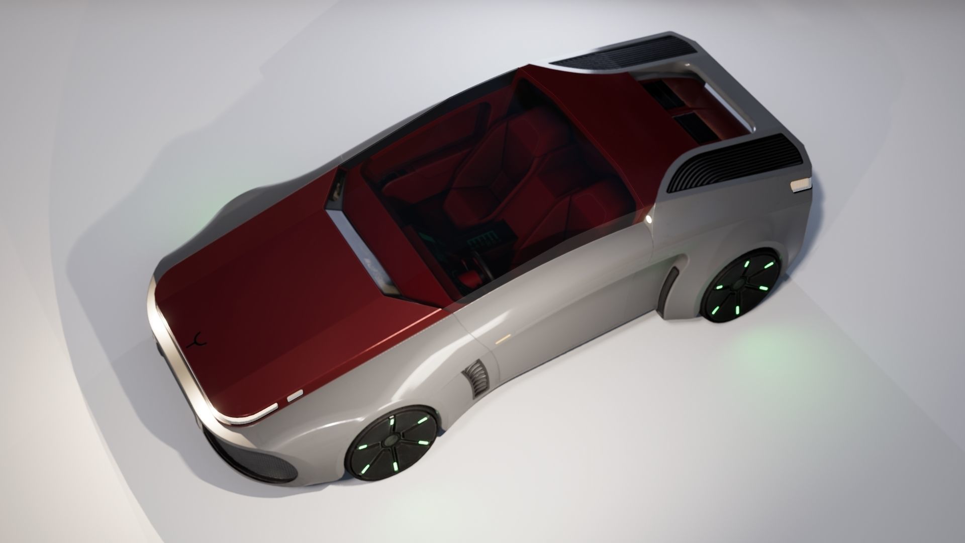 Sci-Fi Car 1 Low-poly 3D model_20