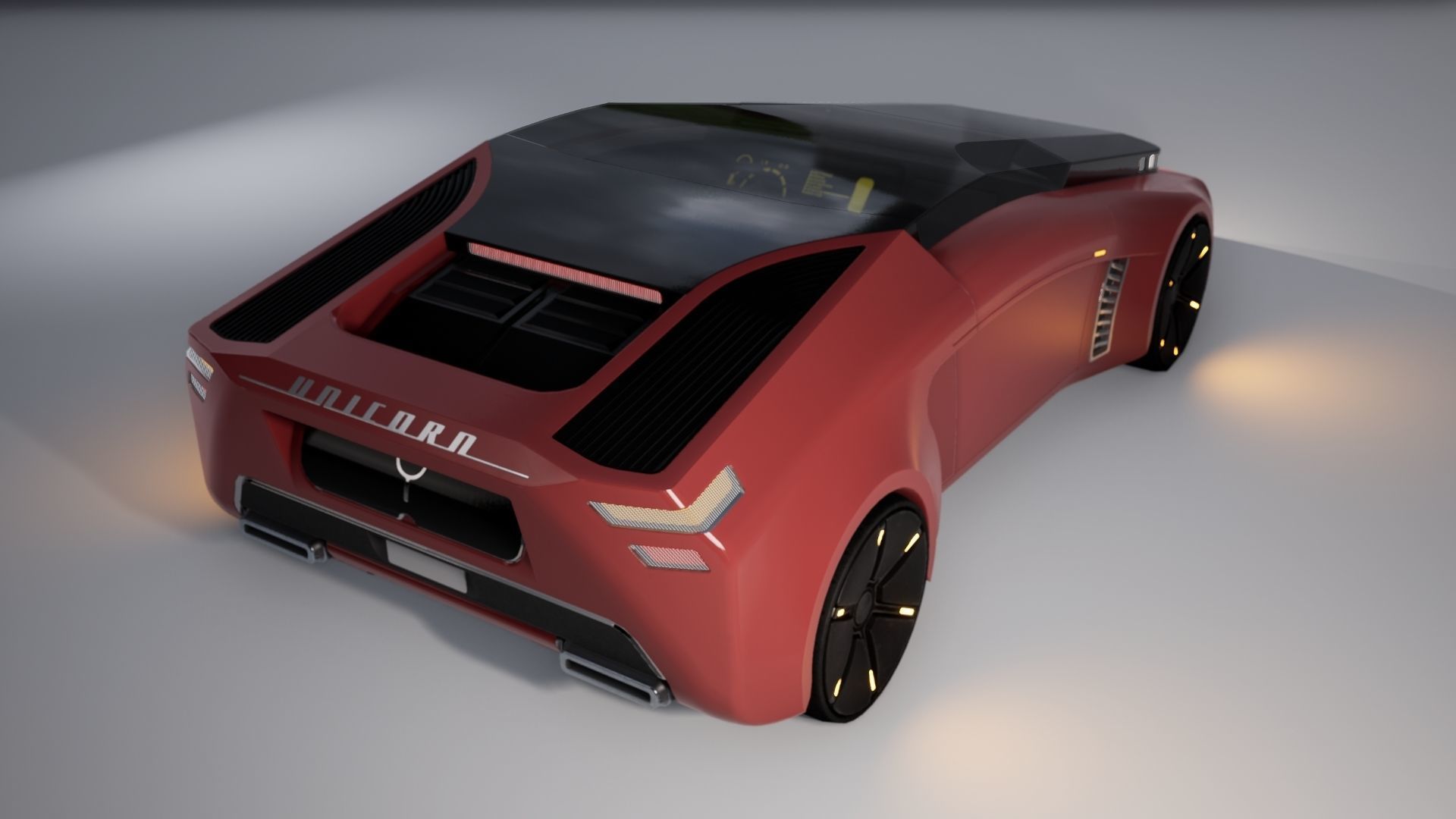Sci-Fi Car 1 Low-poly 3D model_17