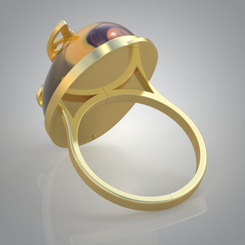 Diamond ring 0571 3D printable model 11 3D print model_12