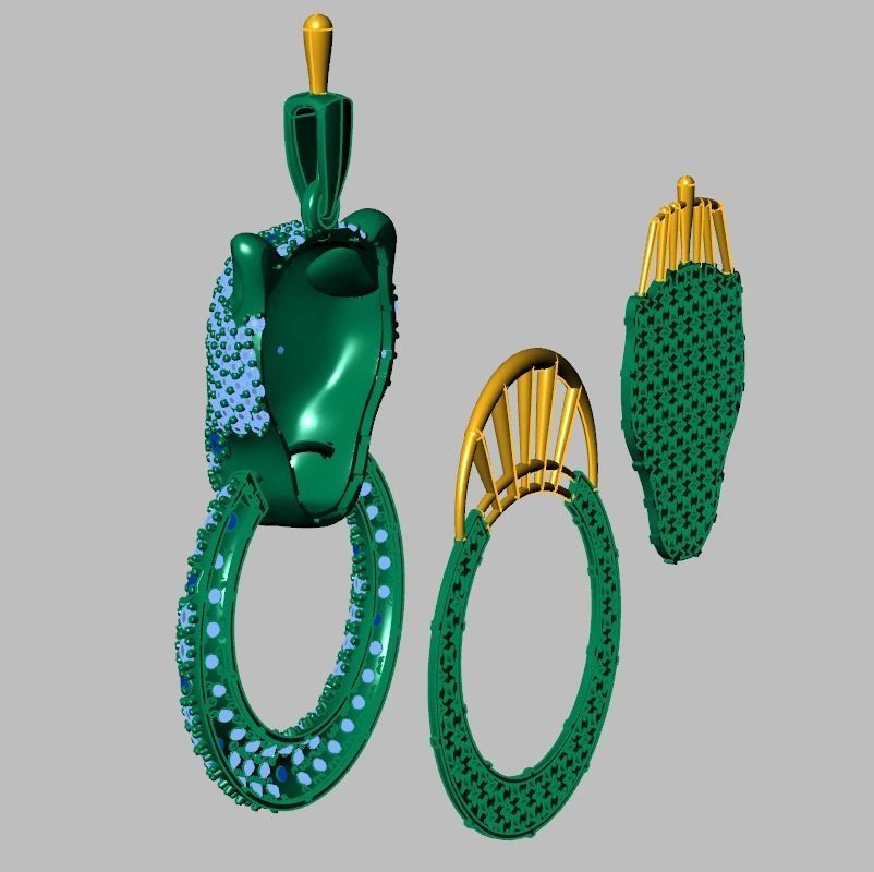 Pendant model 3D 0249 printable model16 3D print model_18