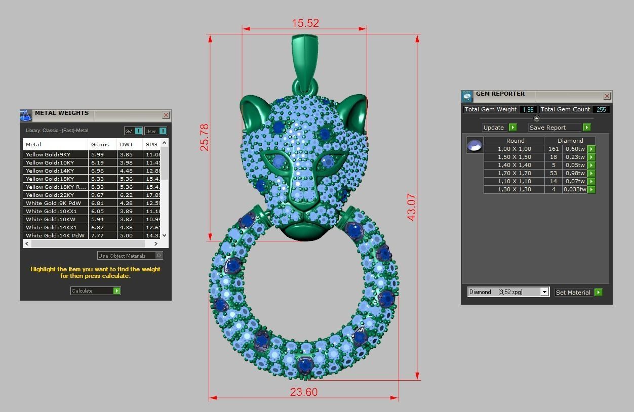 Pendant model 3D 0249 printable model16 3D print model_20