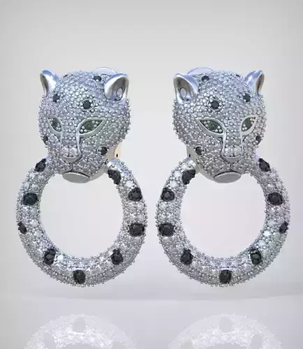 Earring model 332 3D printable model16