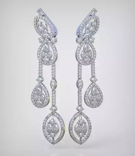 Earring model 0334 3D printable model-10