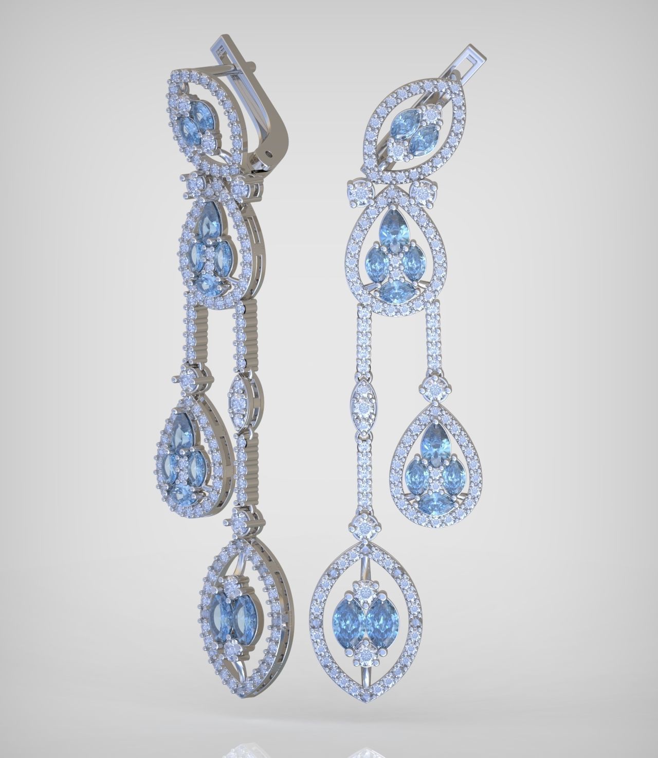 Earring model 0334 3D printable model-10 3D print model_1