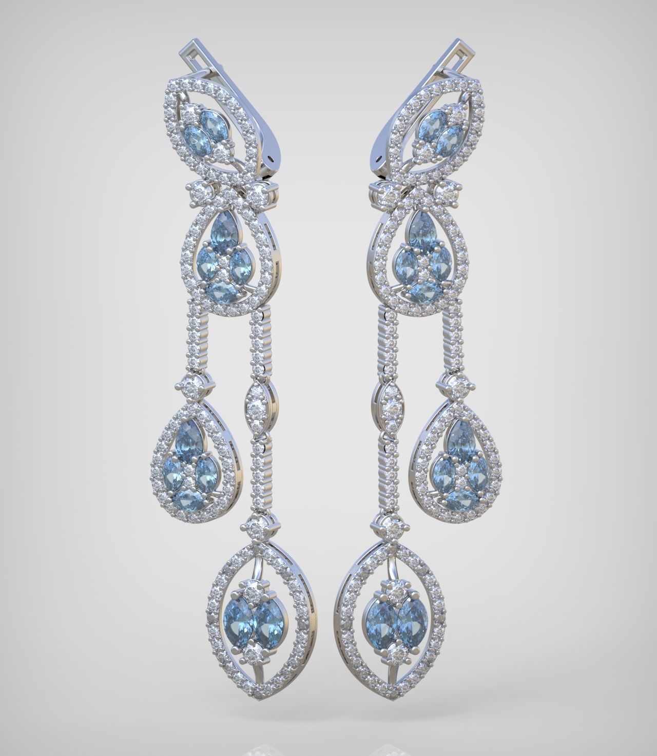 Earring model 0334 3D printable model-10 3D print model_6