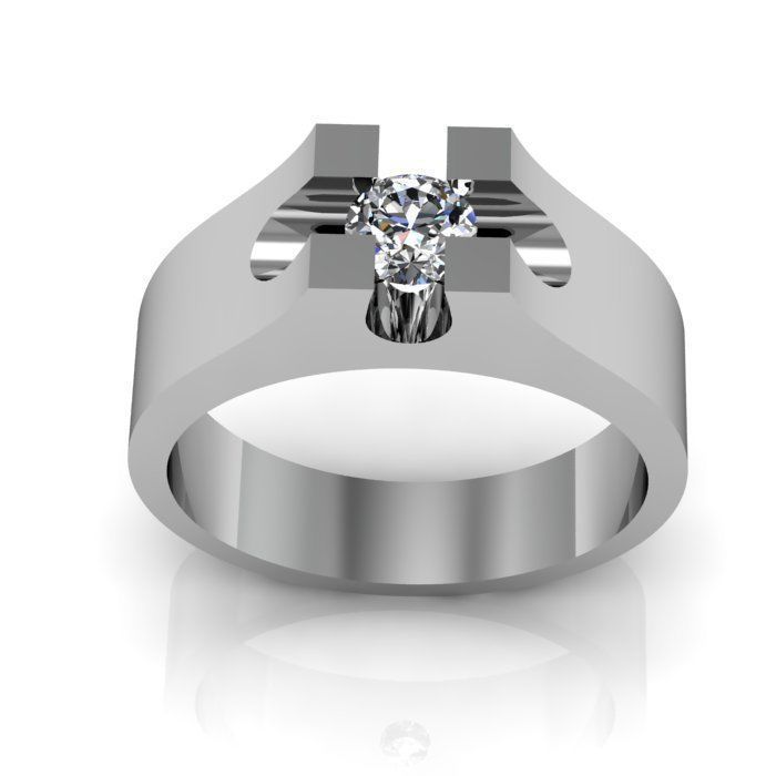 man ring 3D print model_4