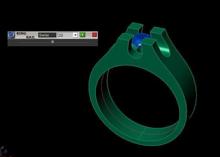 man ring 3D print model_12