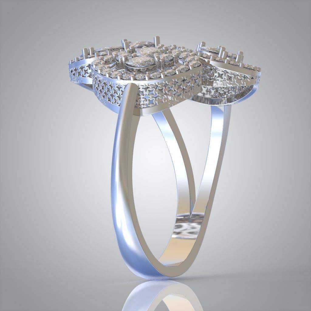 Diamond ring 0573 3D printable model 12 3D print model_7