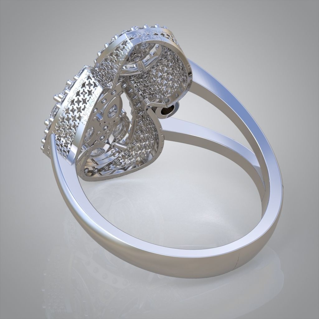 Diamond ring 0573 3D printable model 12 3D print model_13