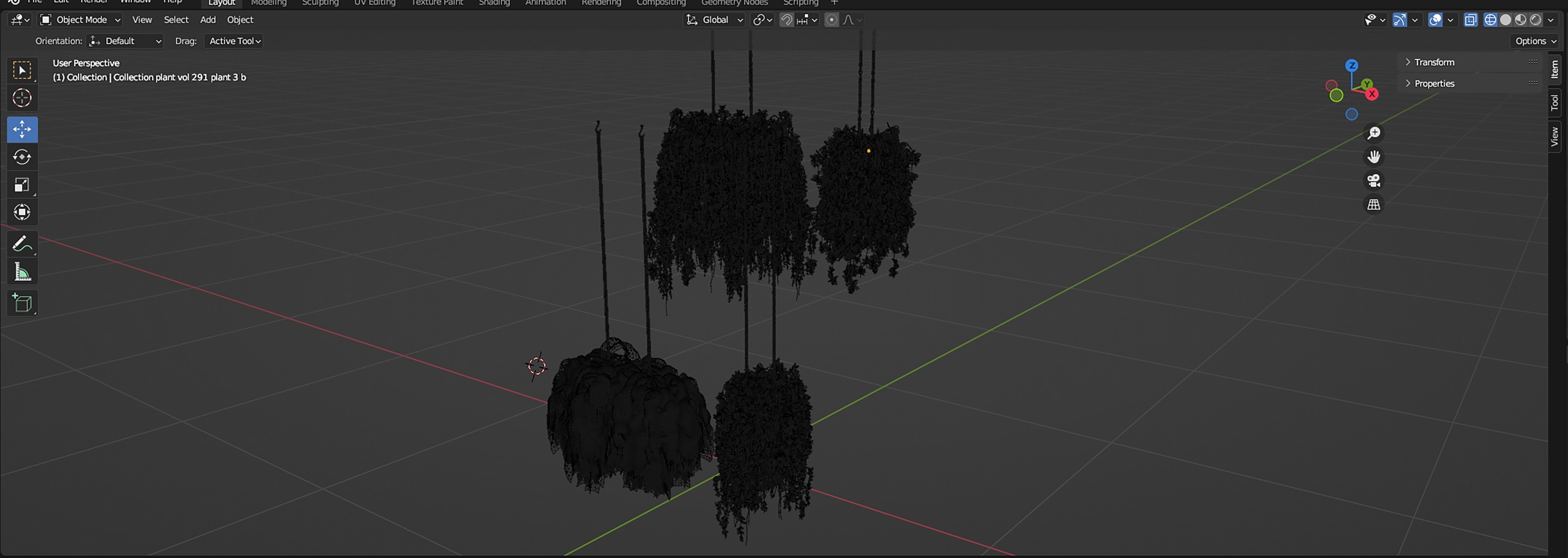 Collection plant vol 291 - blender model  3D model_7