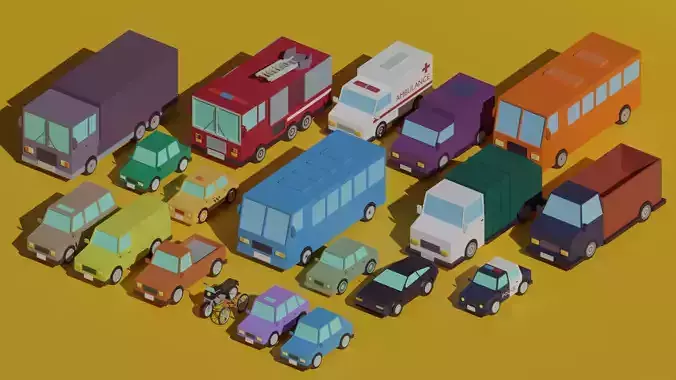 Vehicle Collection - 20 game-ready