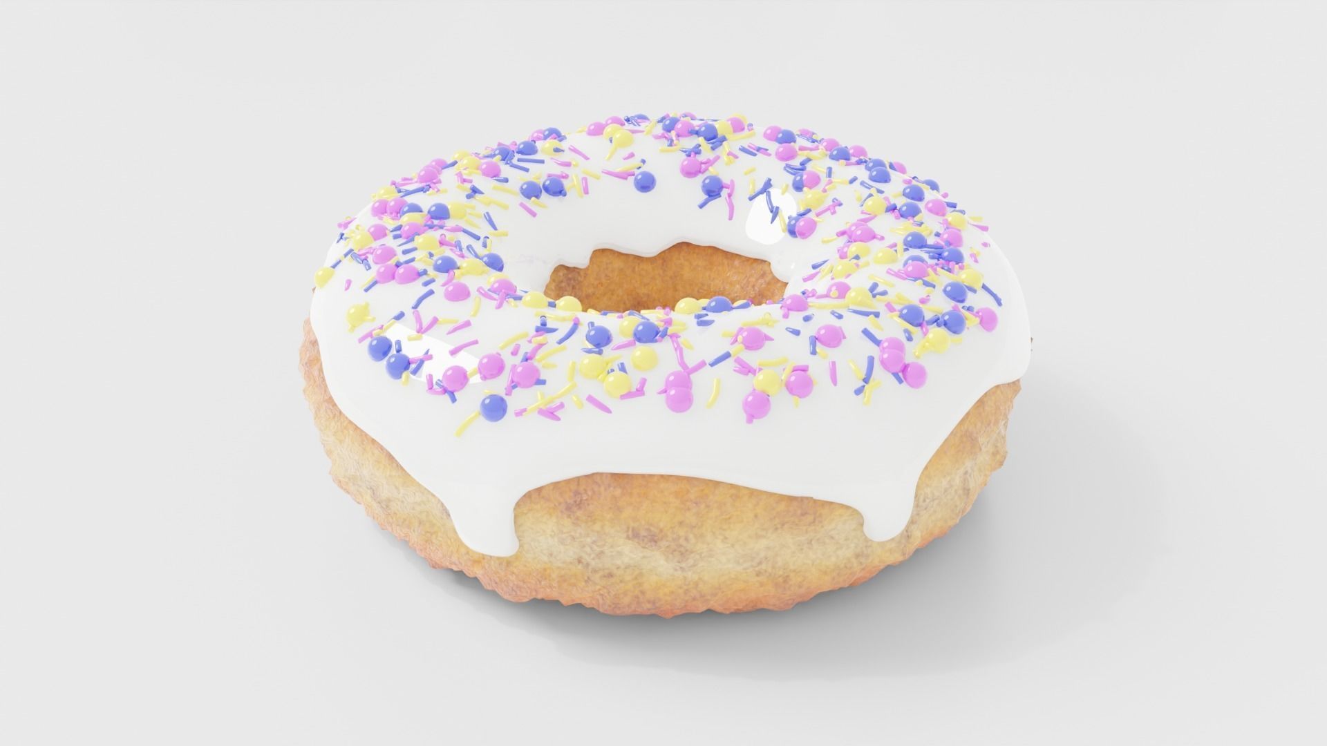9 Donuts Set 3D model_10