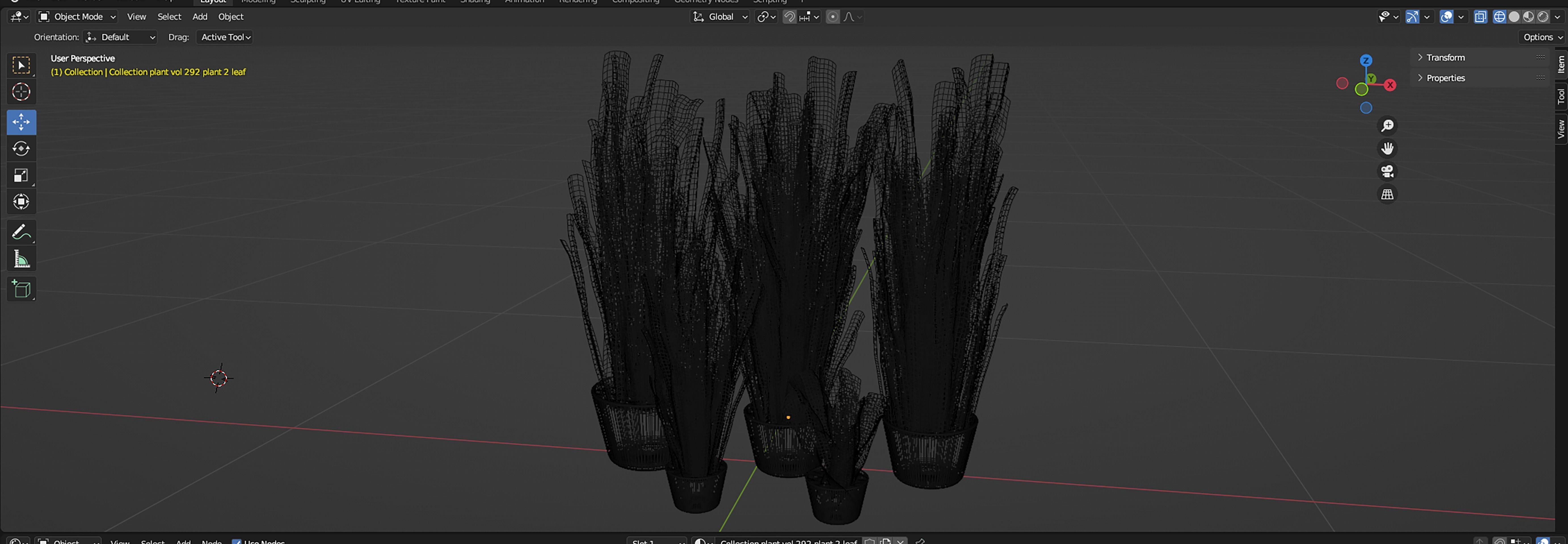 Collection plant vol 292 - blender model  3D model_7