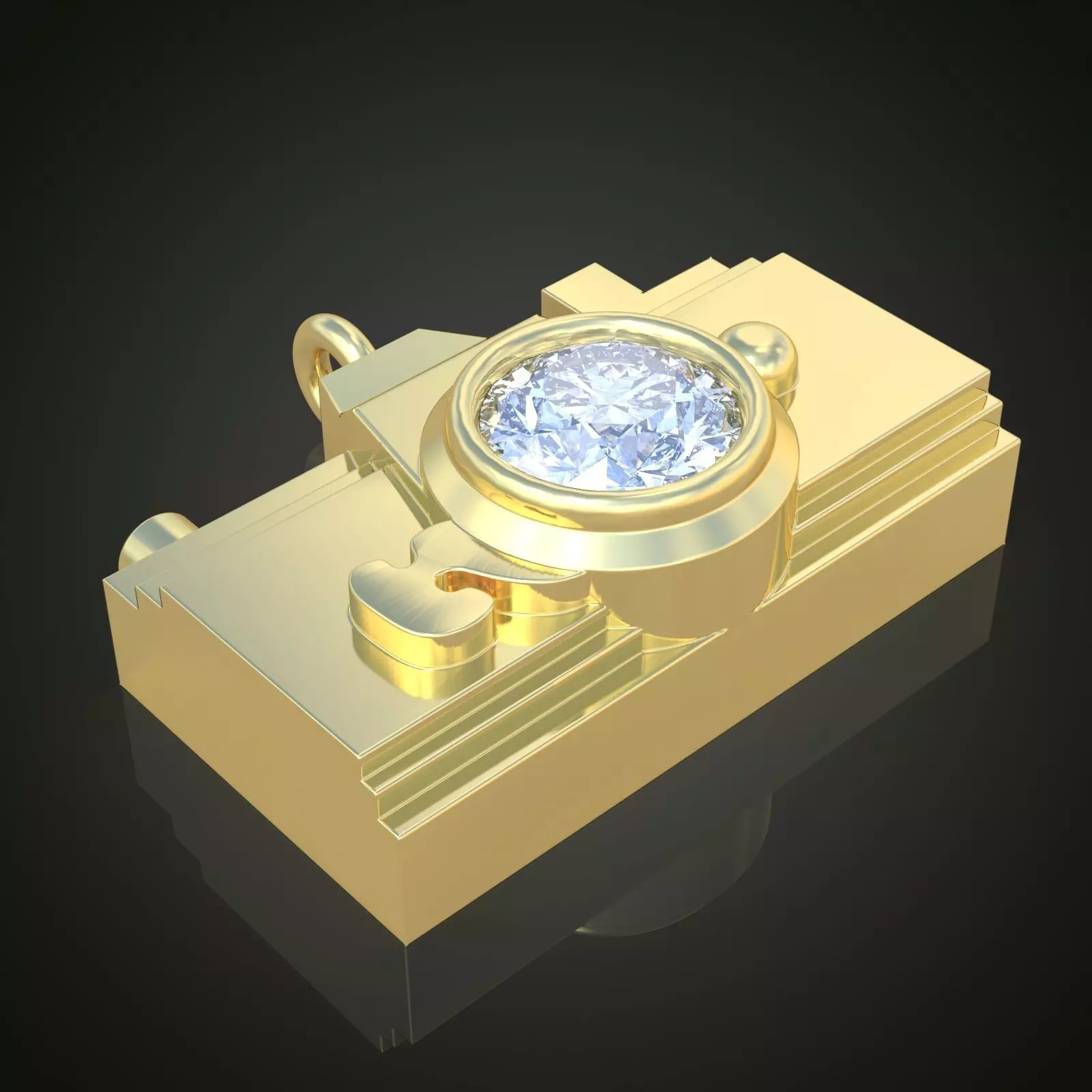 Exclusive Pendant model 3D 0167 printable model 3D print model_0