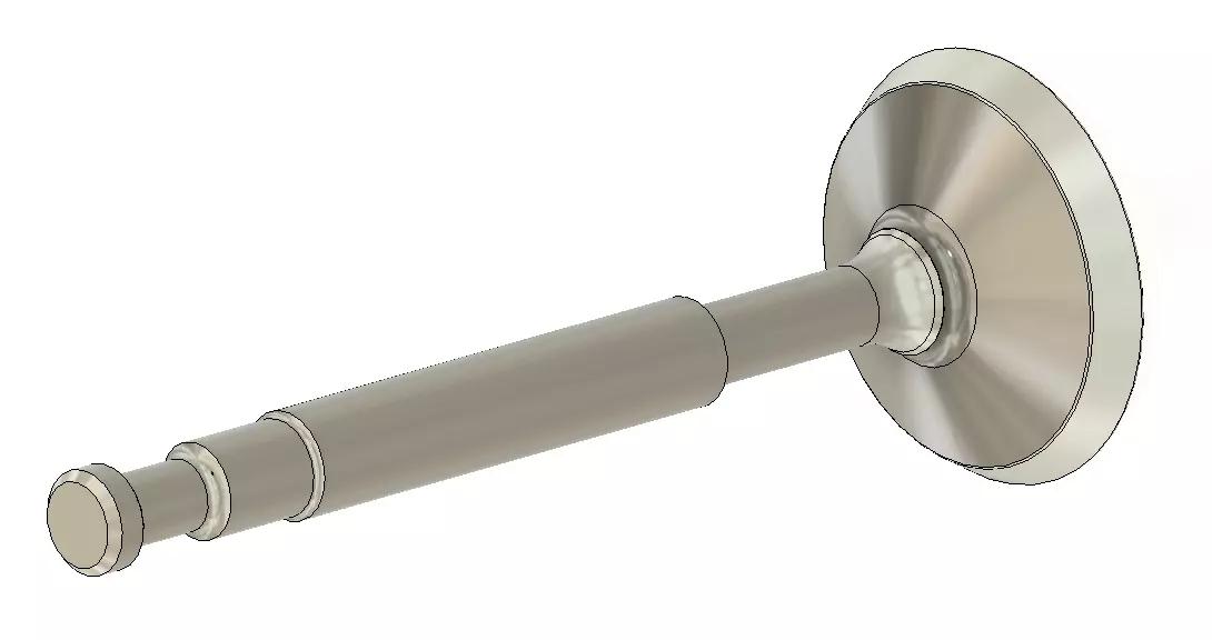 Inlet Valve - 4T Engine 3D model_0