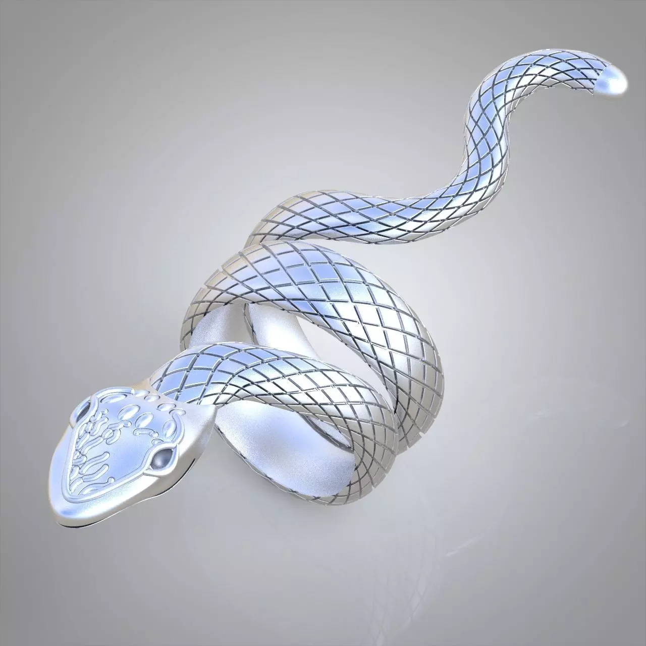 Snake ring 0274 3D printable model 3D print model_0