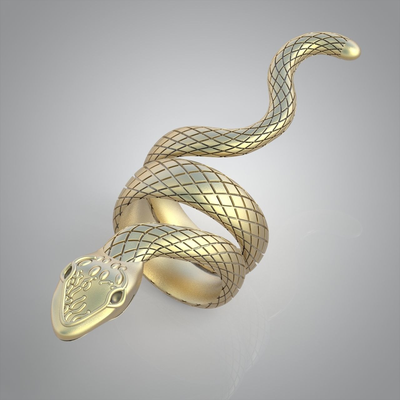 Snake ring 0274 3D printable model 3D print model_9
