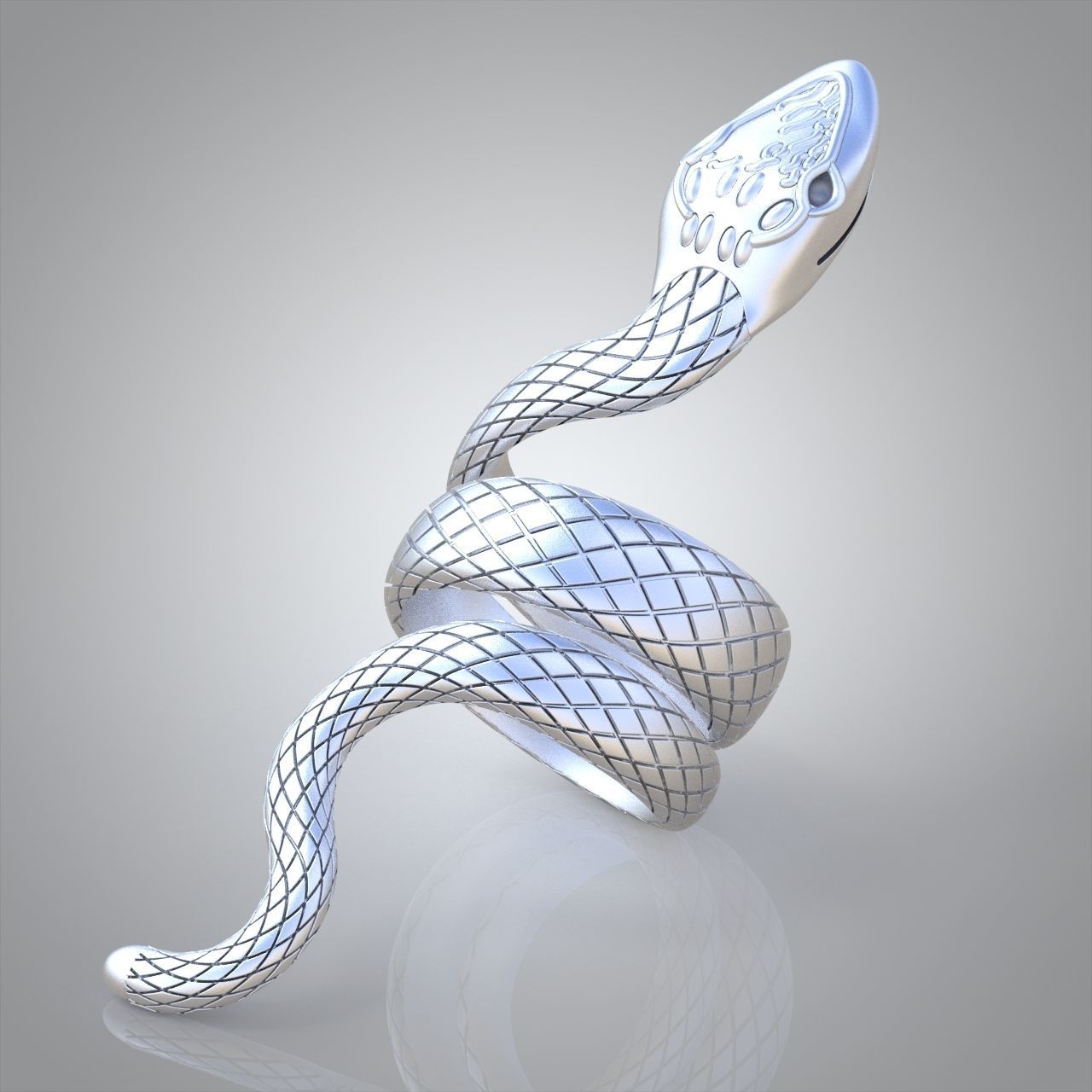 Snake ring 0274 3D printable model 3D print model_5
