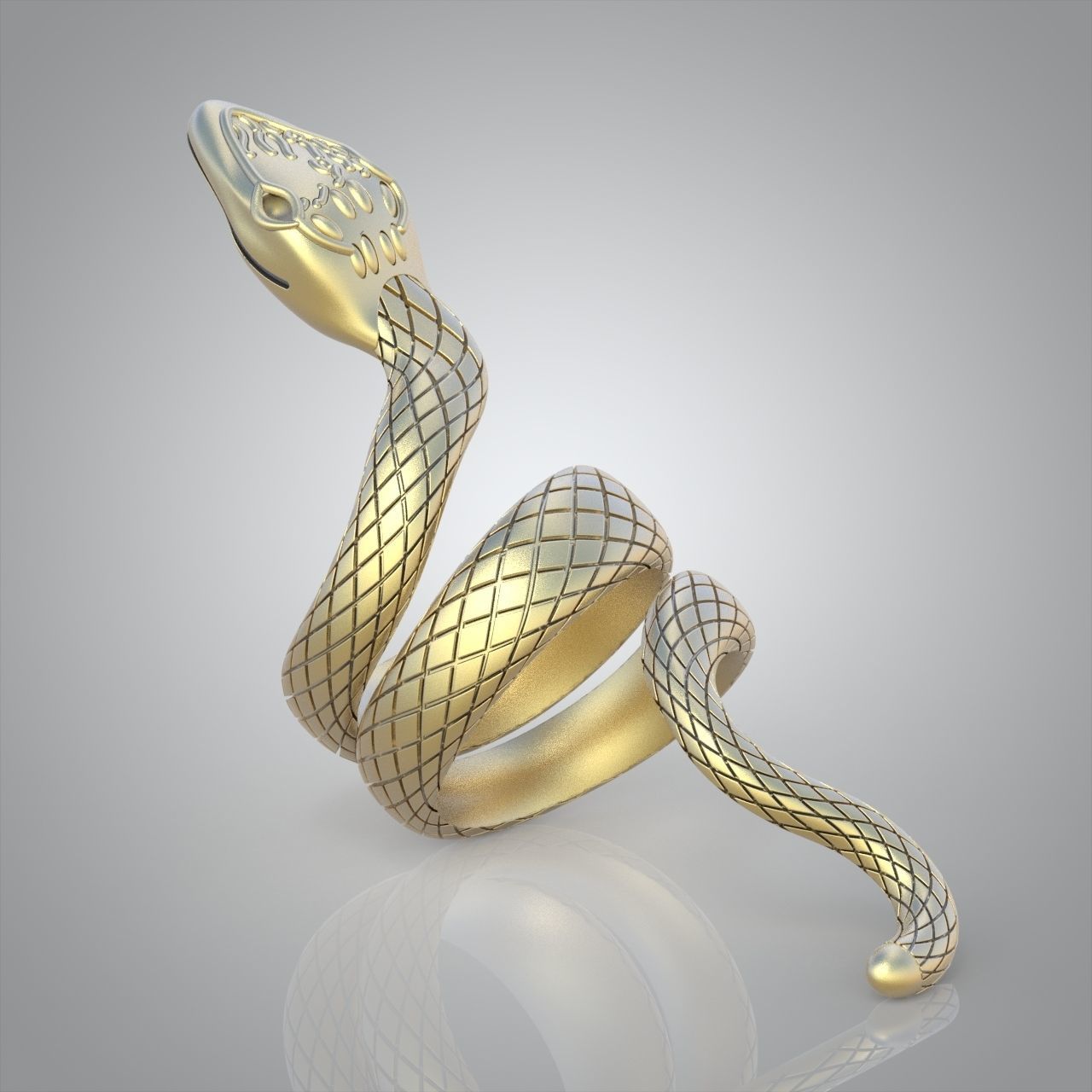 Snake ring 0274 3D printable model 3D print model_7