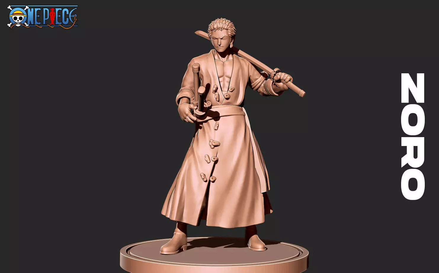 Zoro one piece 3D print model_0