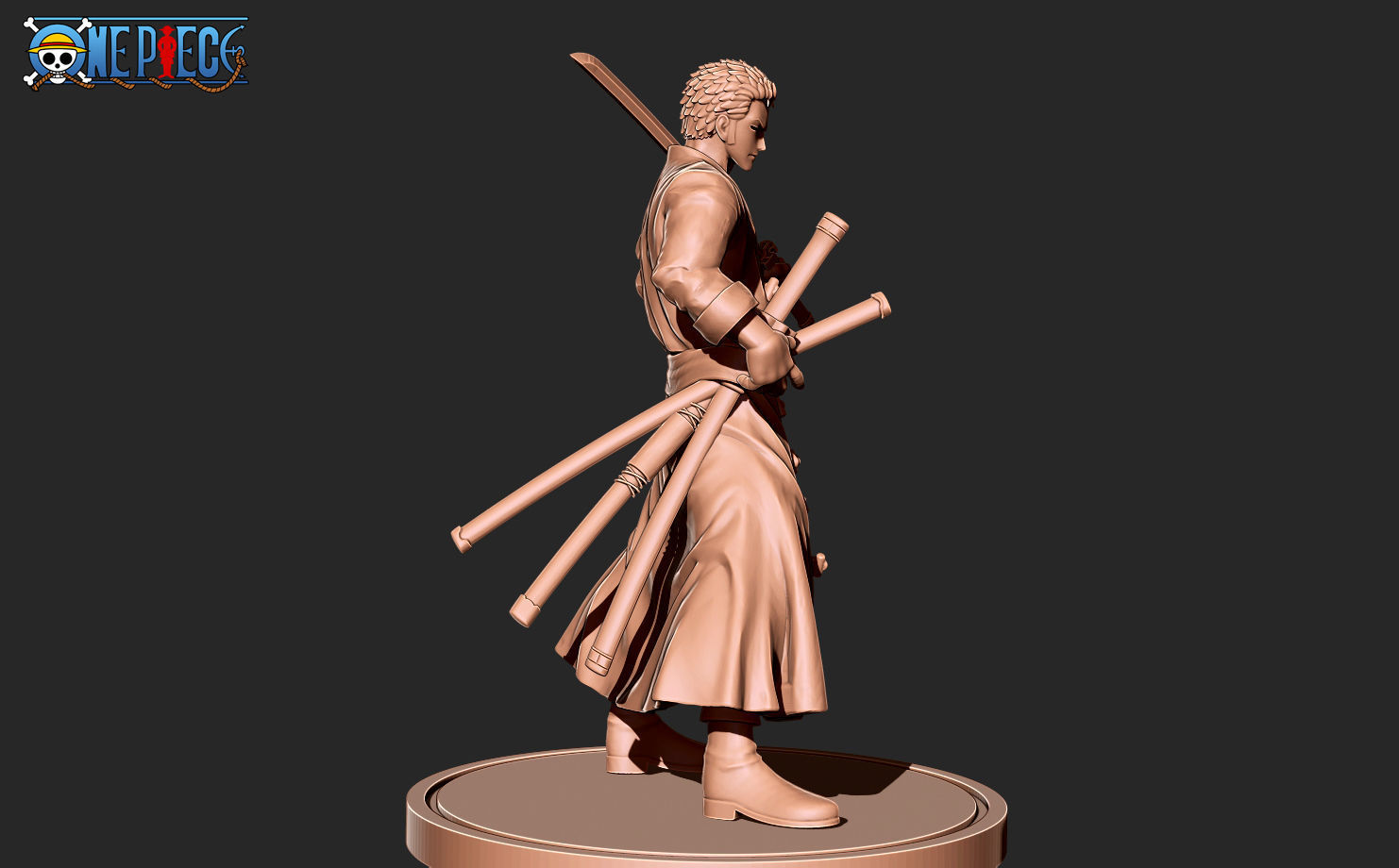Zoro one piece 3D print model_4