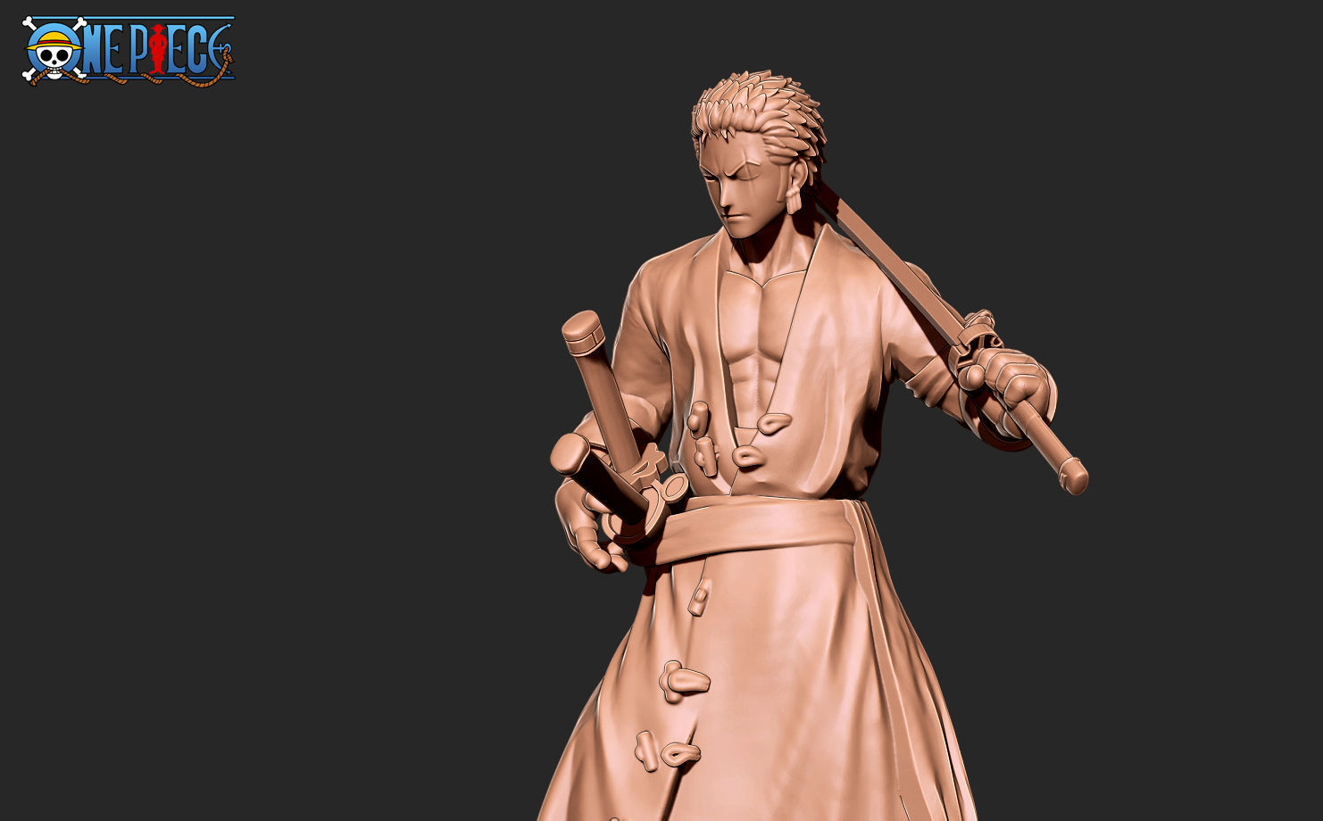 Zoro one piece 3D print model_1