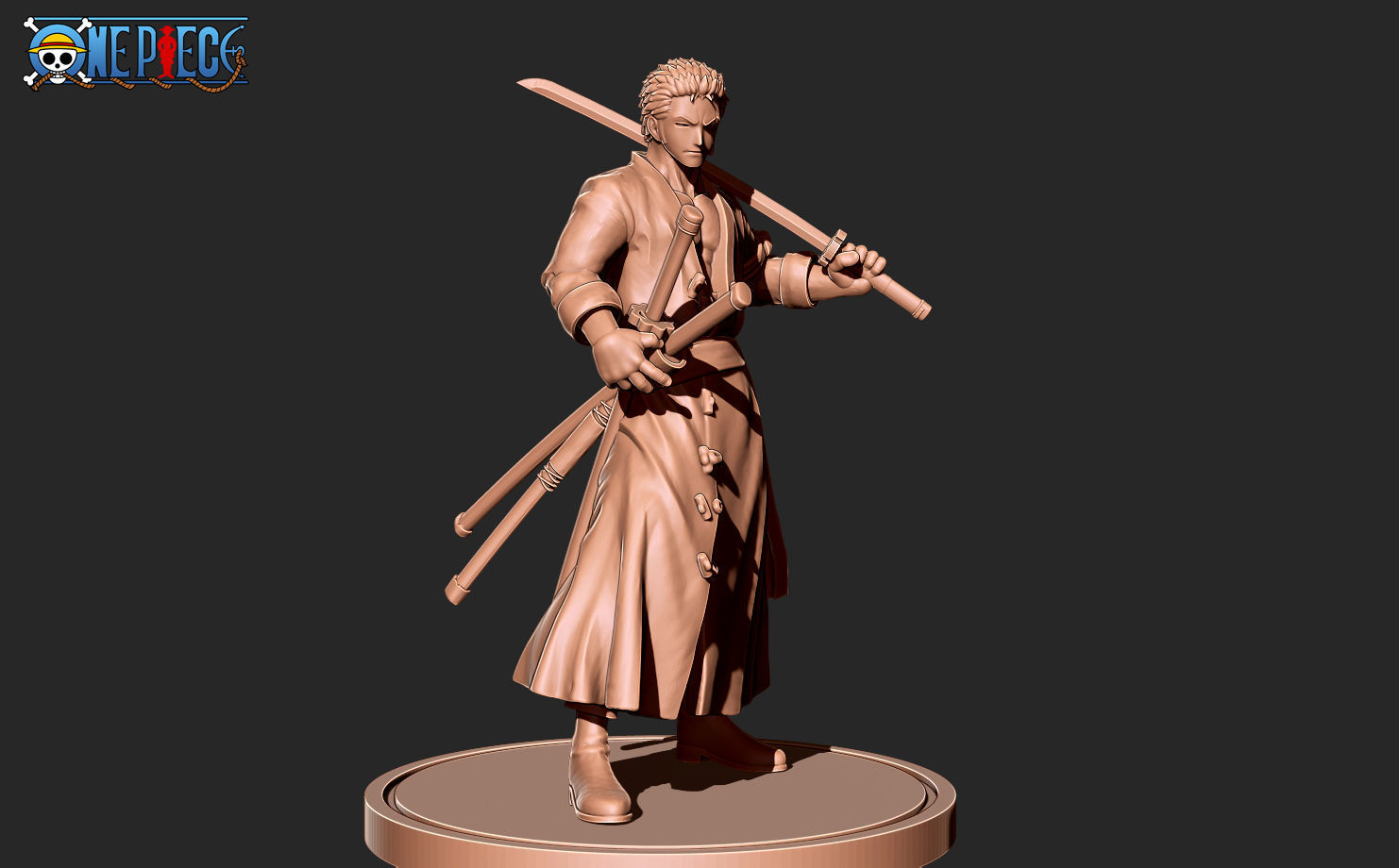 Zoro one piece 3D print model_6