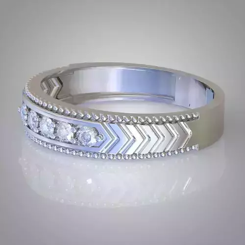 Diamond ring 0277 3D printable model 