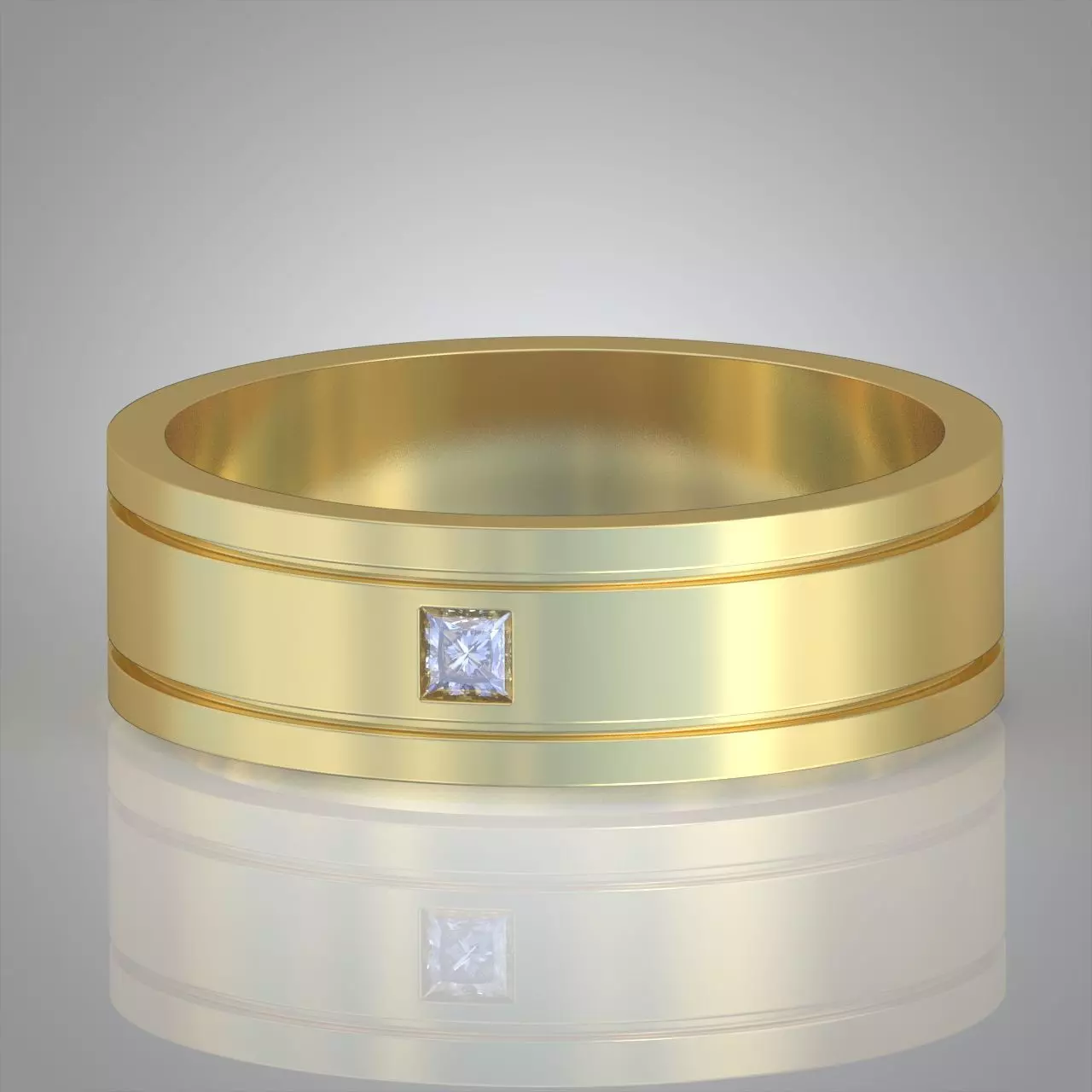 Diamond ring 0278 3D printable model Free 3D print model