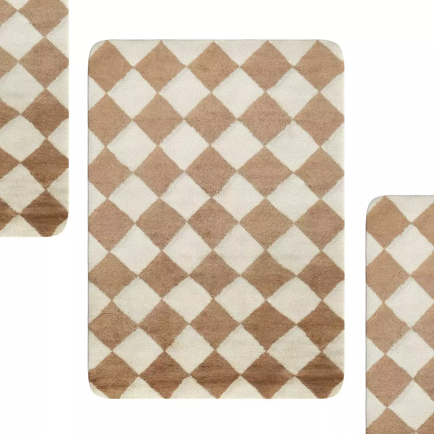 Cariad Moroccan Shag Rug 3D model_0