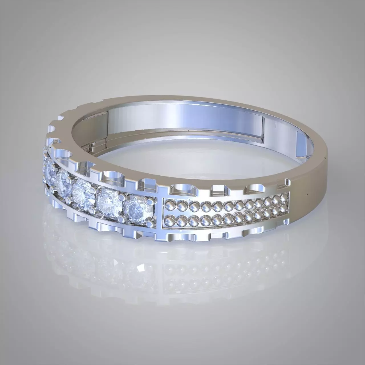 Diamond ring 0279 3D printable model Free 3D print model