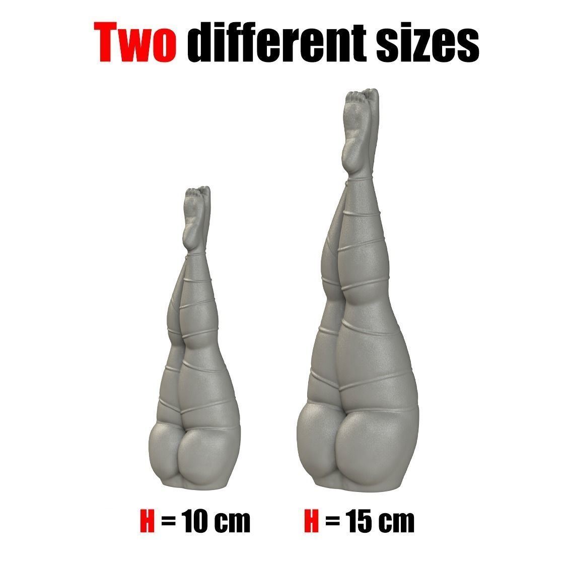 2 sizes of candle model 3D print model_1