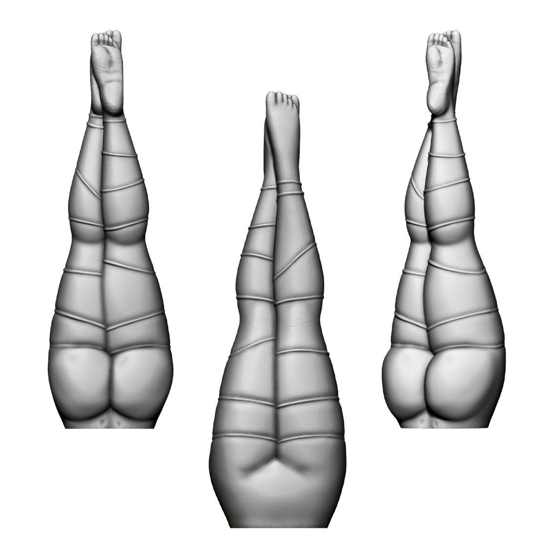 2 sizes of candle model 3D print model_4