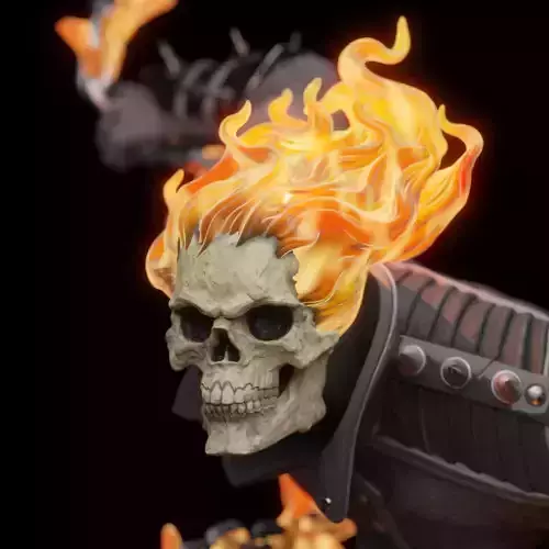 Ghost rider statue 3D print model