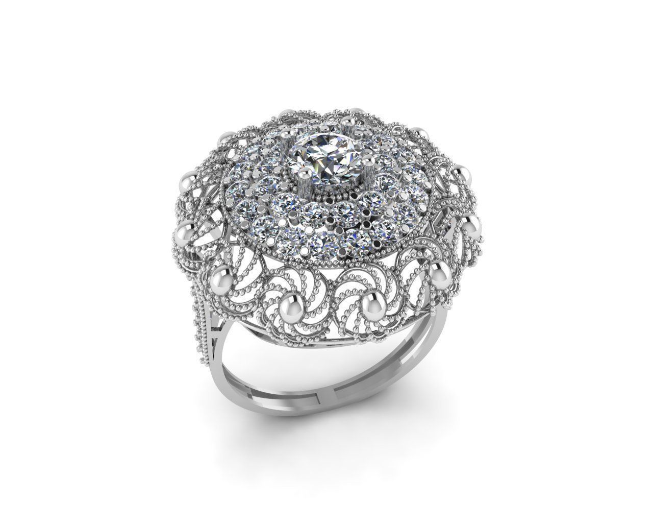 Rings 3D print model_1